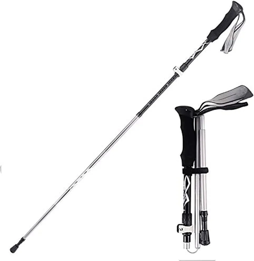 Trekking Poles, Walking Poles Trekking Pole- Aluminum Collapsible Ultralight Travel Trekking Hiking Pole for Men and Women
