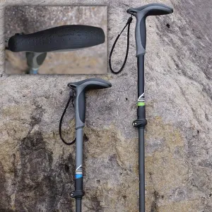 Trekking Poles, Walking Poles Trekking Poles Made of 3k Carbon Fiber - Folding, with Quick Flip Lock System,Cork and T Handle Ultralight Collapsible Stick for Nordic Travel Hiking