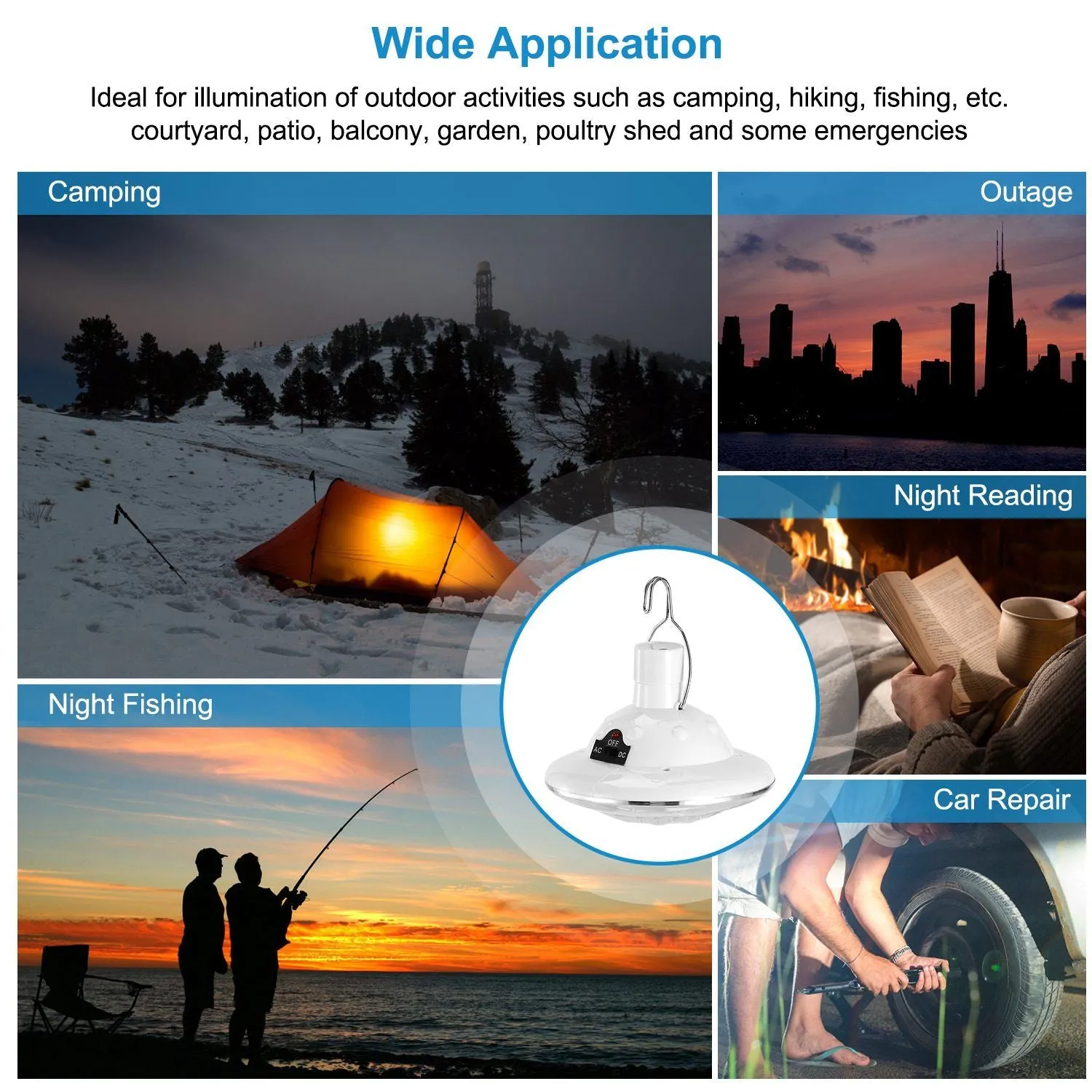 Trending product Light LED Solar Light Lamp Hanging Bulb Portable Best-reviewed Camping Emergency Lantern