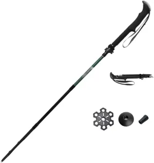 Ultralight Foldable Trekking Poles – One-Piece Construction Technology, 9.5 Oz Carbon Fiber Hiking Poles for Active Trekkers, Portable Walking Hiking Sticks for Men Women (Color : Green)