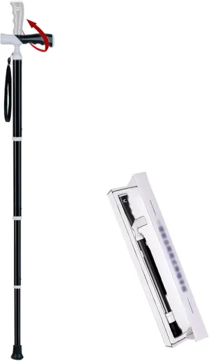 Ultralight Trekking Poles-90° Swivel Handle Hiking Sticks for Backpacking Titanium Alloy Walking or Hiking Sticks with Quick Adjustable Locks(A,38~105cm)
