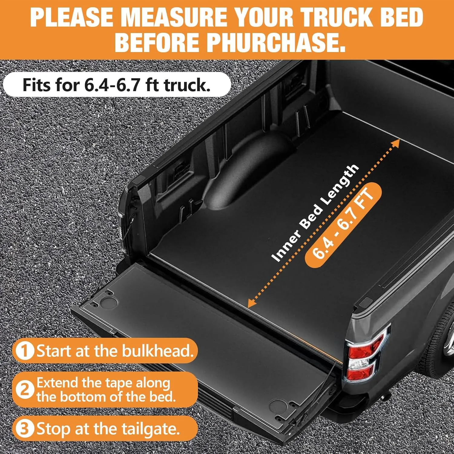 Umbrauto Truck Bed Tent: 6.4-6.7ft Truck Tent Easy Setup for Camping, 3000mm Waterproof Pickup Truck Tent for 2 Person with Double Layer Windows Olive Green