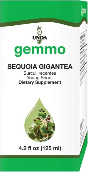 UNDA Gemmo Therapy Sequoia Gigantea | Giant Sequoia Young Shoot Extract | 4.2 fl. oz.