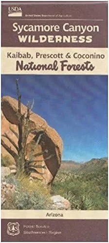 U.S. Forest Service Sycamore Canyon Wilderness Area Map - Waterproof