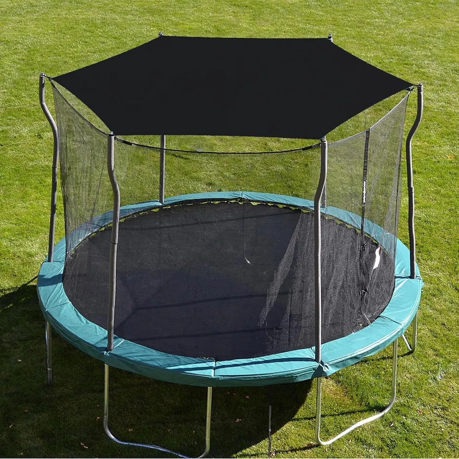 UV Protection Trampoline Canopy – Waterproof Tent Cover with Mesh Ventilation for Round Trampolines | Sunproof Shade Top, Oxford Fabric Shelter, Outdoor Play Accessory, Suitable for Backyard Fun