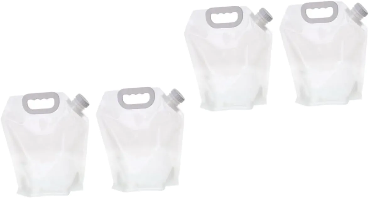VICASKY 2sets Collapsible Water Storage Tank Portable Foldable Emergency Water Bag for Outdoor Sports Camping Hiking and Travel Design Lightweight Capacity 2pcs*2