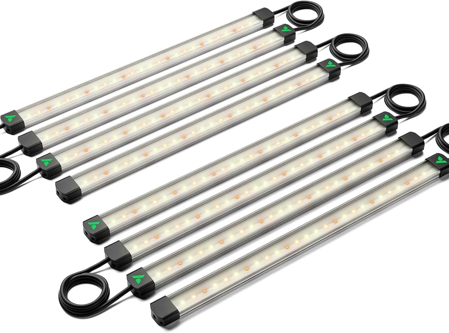 VIVOSUN Lumaray LED Grow Light Bars 16”(4-Bar), Full Spectrum Side Lighting with 60% Red Light up to 25% Yields for Grow Tents, Greenhouses, SGS Compatible, 2-Pack