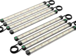VIVOSUN Lumaray LED Grow Light Bars 16”(4-Bar), Full Spectrum Side Lighting with 60% Red Light up to 25% Yields for Grow Tents, Greenhouses, SGS Compatible, 2-Pack
