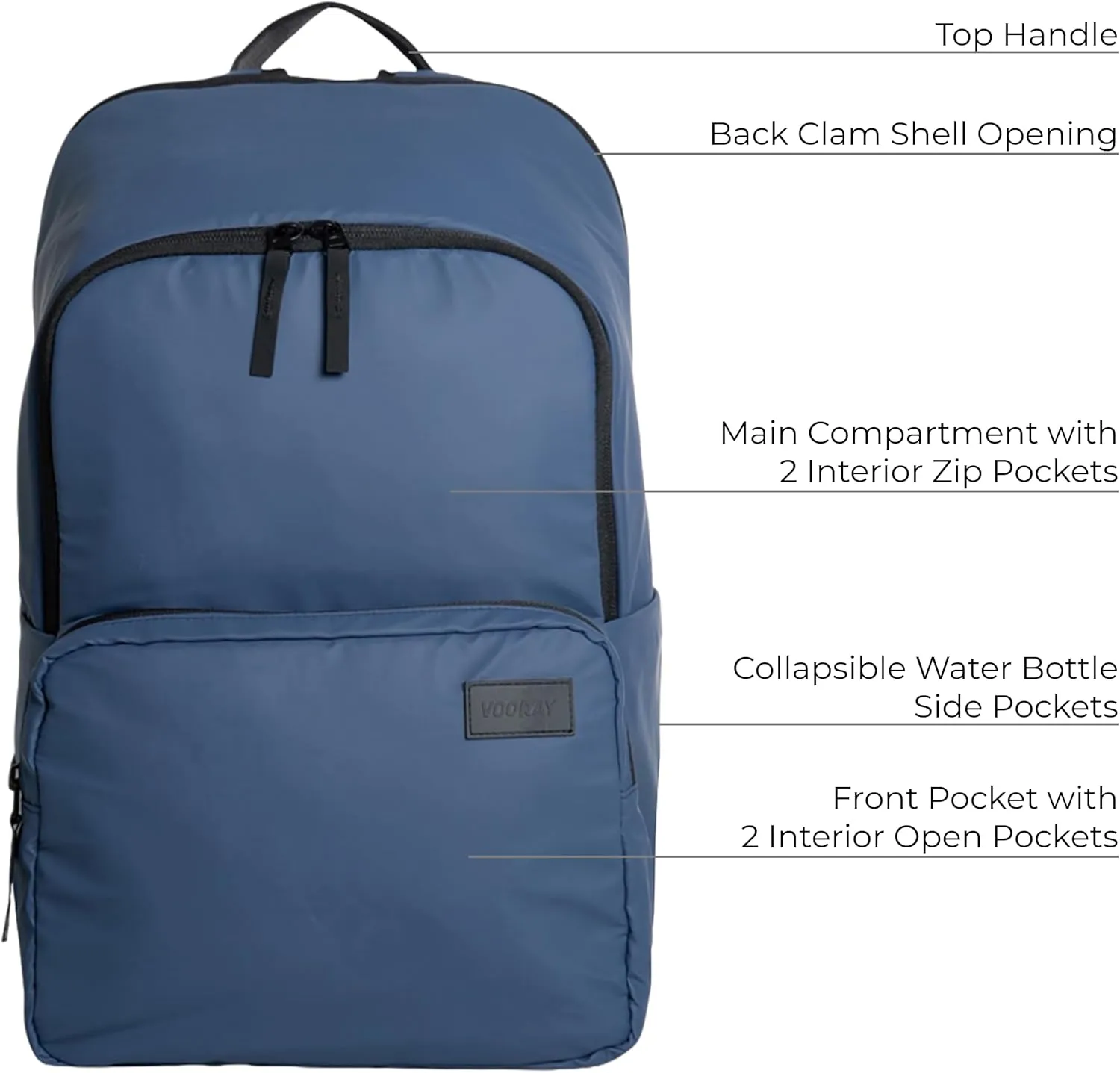 VOORAY 25L 2nd Avenue Backpack, Large - Travel, Gym & Sports Backpack