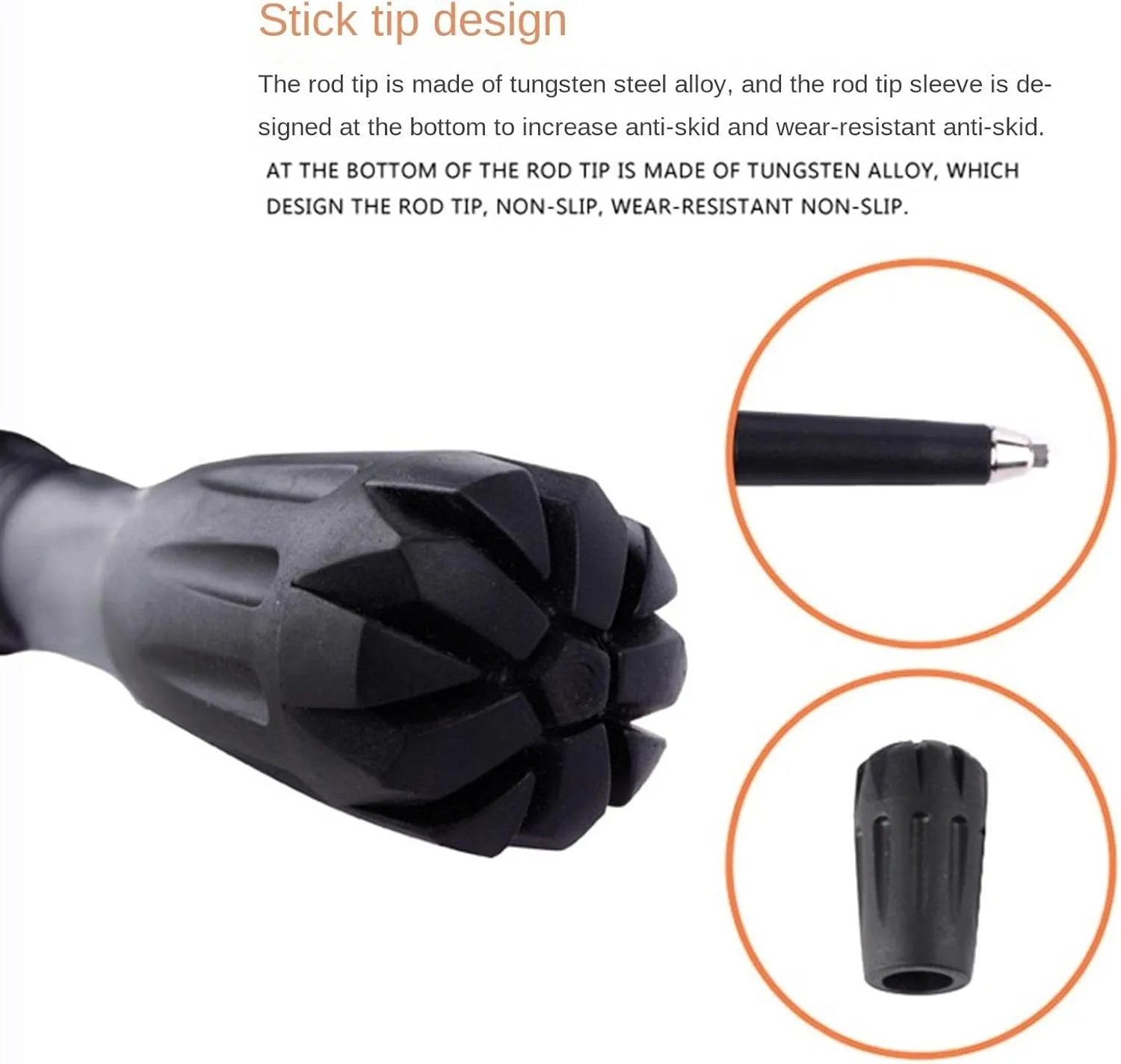 Walking Stick Hiking Poles Lightweight Carbon Fiber Trekking Poles with Foam EVA Grips for Hiking Walking Hiking Gear Trekking Poles