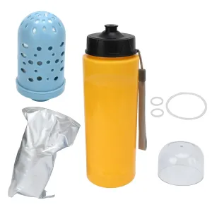 Water Bottle,1 Filtered Water Bottle,Filtered Water Bottle Outdoor Portable Water Bottle with Filter Clean Drinking Water Good Filtering 2000l Filtration PVC Rubber Silicone 750ml (Yellow)
