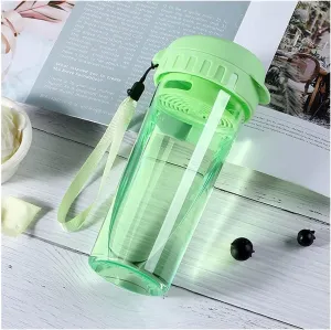 Water Jug Jug Water Bottle Filtered Water Bottle with Handle Strap Travel Water Bottle for Sports Outdoors Office Running Sport Bottle (Color : Green)