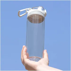 Water Jug Sports Water Bottle with Handle Filtered Water Bottle Pop Open Lid for Camping Hiking Travel Sports Outdoors Sport Bottle (Capacity : 620ml, Color : White)