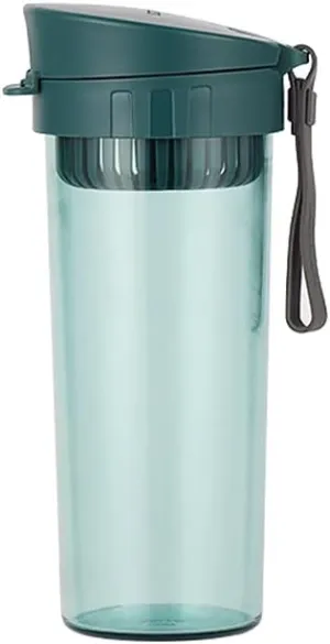 Water Jug Water Bottle Filtered Water Bottle Plastic Water Bottles with Removable Strainer for Sports Outdoors Office Running Sport Bottle (Color : Green)