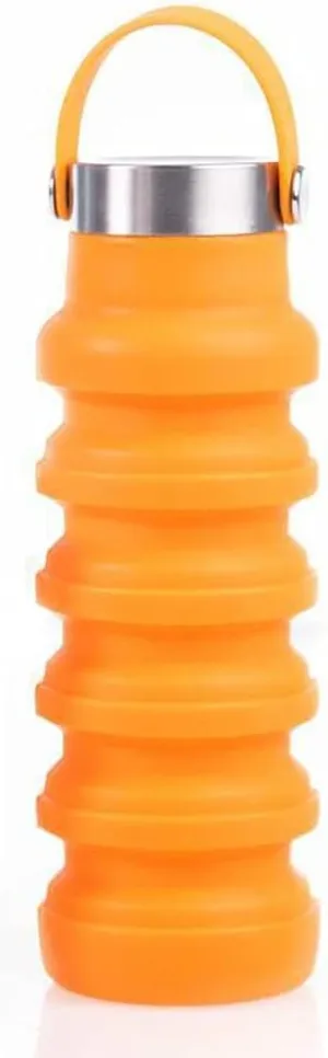Water Jug Water Bottles Collapsible Water Bottle Camping Jug with Handle Foldable for Camping Hiking Outdoor Activities Sport Bottle (Color : Orange)