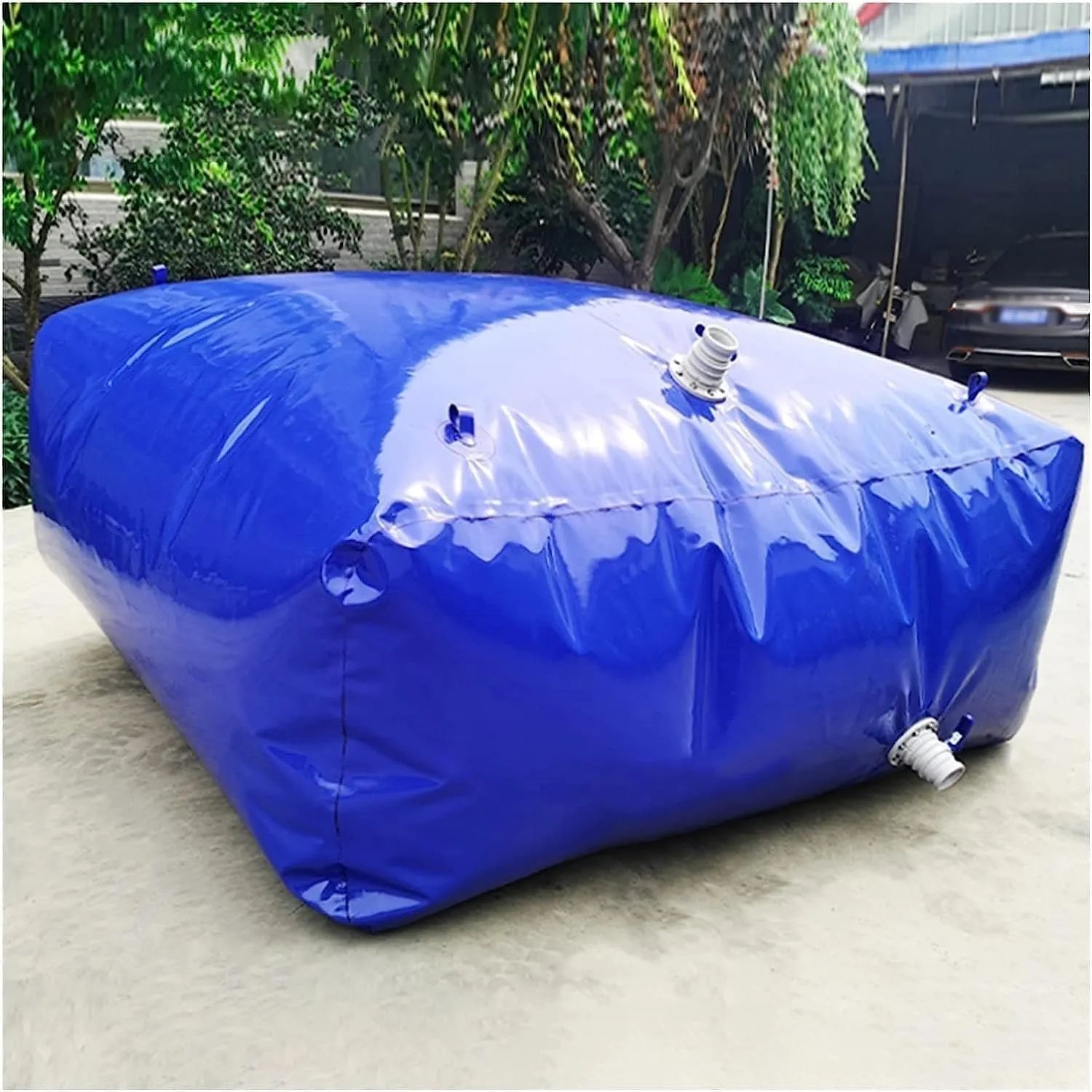 Water Storage Bladder Collapsible Water Storage Containers Portable Emergency Water Storage Bladder With Faucet, PVC Water Tank For Agricultural Outdoor Construction ( Size : 1893L/500Gal/1.8*1.2*0.88