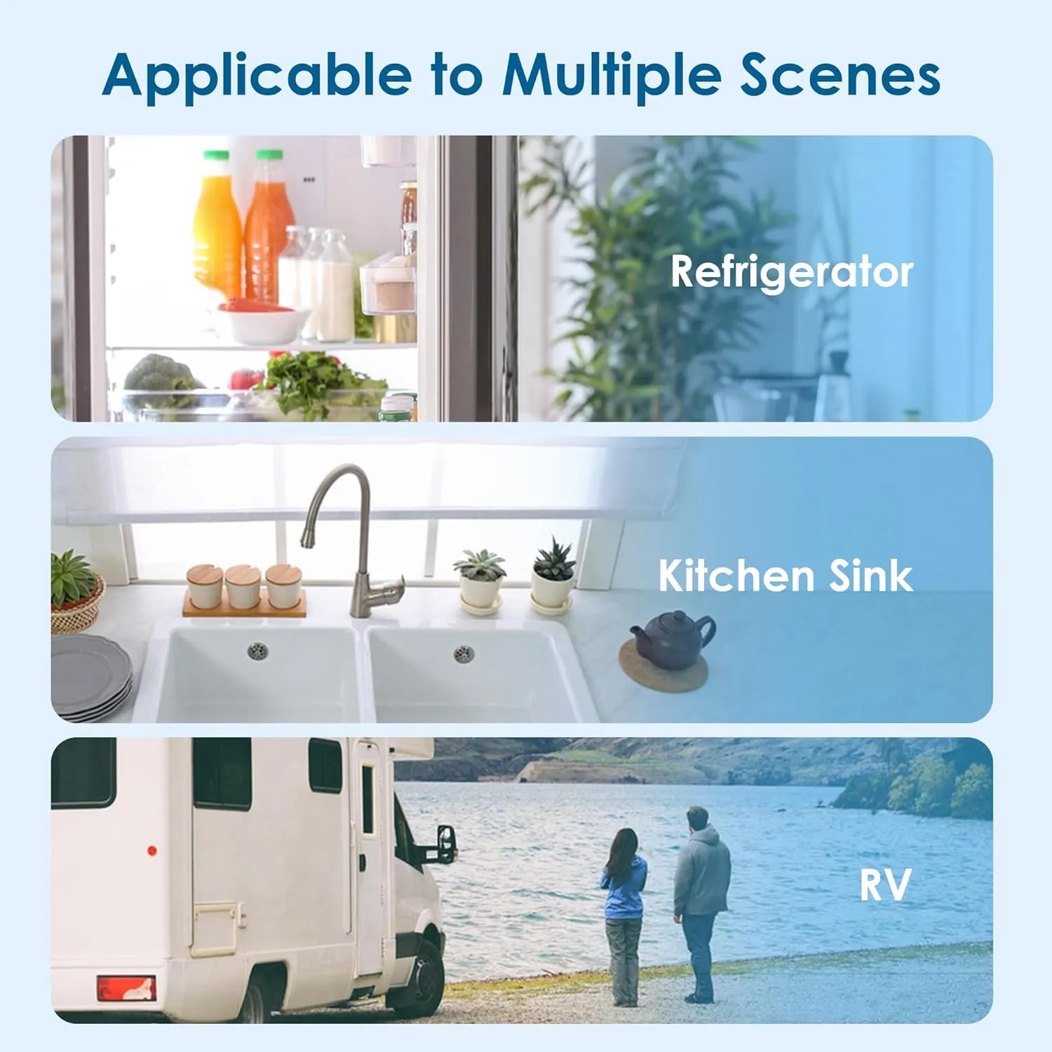 Waterdrop 3US-AF01 Under Sink Water Filter, Replacement for Standard Filtrete® 3US-AF01, 3US-AS01, Aqua-Pure AP Easy C-CS-FF, WHCF-SRC, WHCF-SUFC, WHCF-SUF, NSF/ANSI 42 Certified, Pack of 2