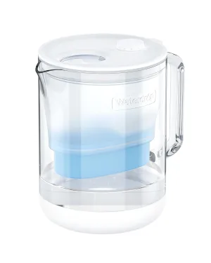 Waterdrop Glass Alkaline Water Filter Pitcher with 1 Filter, Enhances Alkaline Water, Eco-Friendly, 7-Cup, for Home and Office, Reduces PFOA/PFOS, Chlorine, Cadmium, Copper, Mercury, Clear