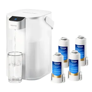 Waterdrop Rechargeable Water Filter Pitcher, Reduce 99.6% of Lead and 45  Impurities, 1-Year Electric Water Dispenser, Instant 15-Cup Countertop System, NSF/ANSI 401&53&42&372, NOT Reduce TDS