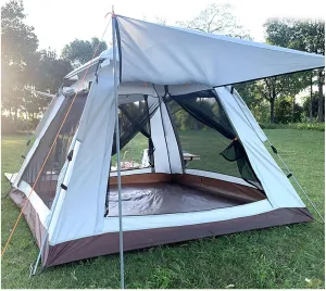 Waterproof Insect-Proof Family Camping Tent, Spacious 4-Person Tent with Ventilation, Easy Setup for Hiking Outdoor