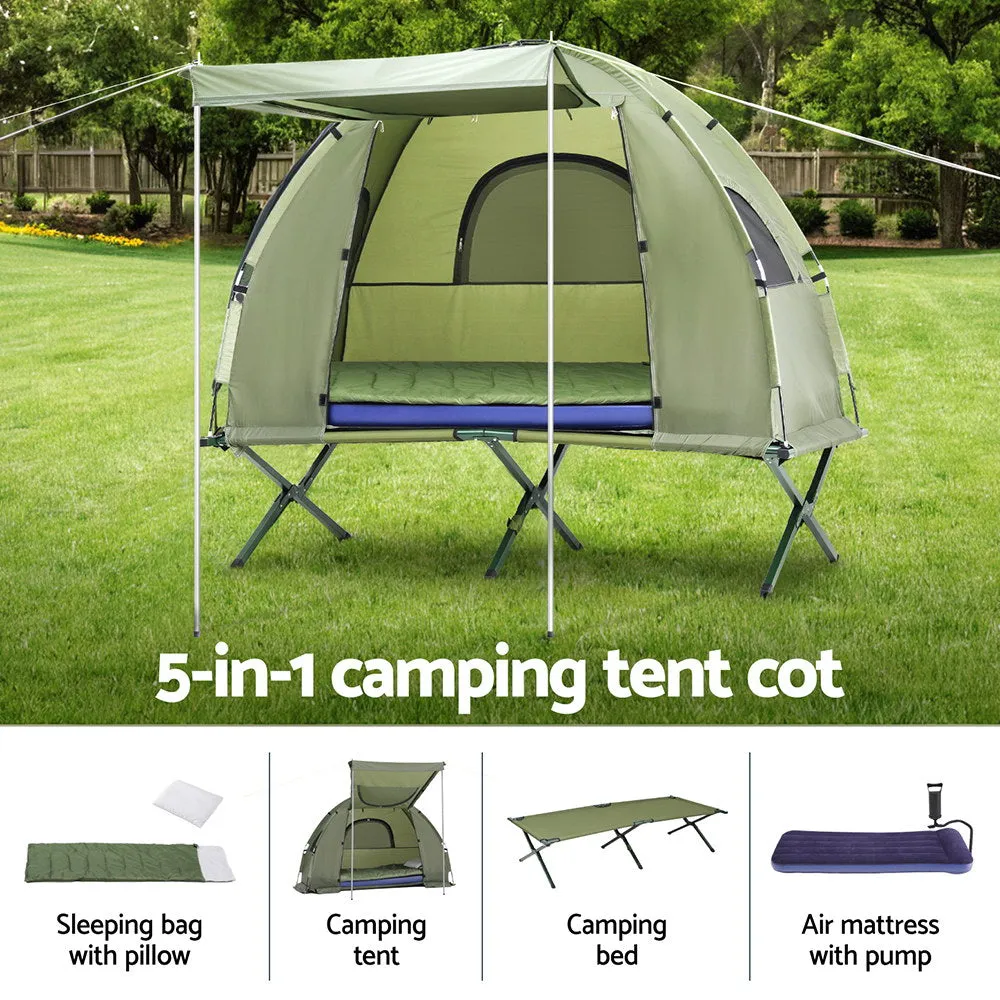 Weisshorn 5-in-1 Camping Tent Cot 1-person Air Mattress Camping Bed-NT_Metro