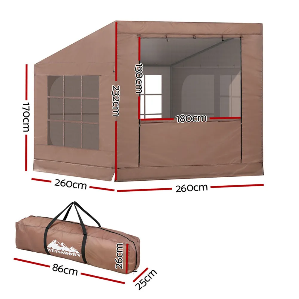 Weisshorn Camping Tent Car SUV Rear Side Canopy Portable Shelter Family Home 4WD-QLD_Metro