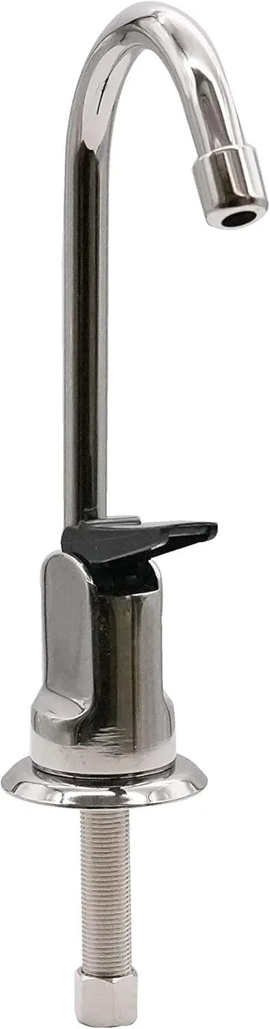 Westbrass D203-NL-05 6" Touch-Flo Style Pure Cold Water Dispenser Faucet, Polished Nickel