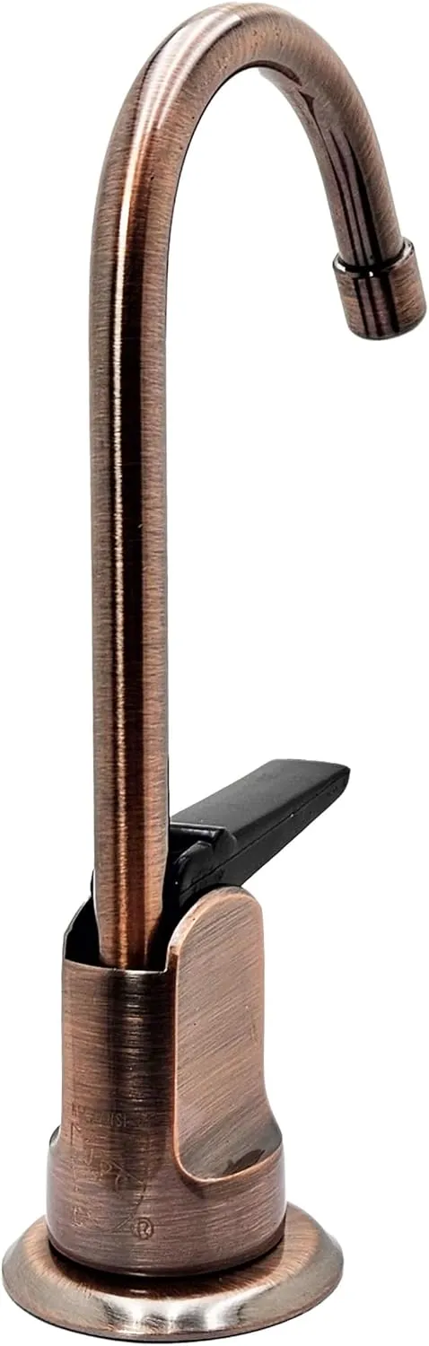 Westbrass D203-NL-11 6" Touch-Flo Style Pure Cold Water Dispenser Faucet, Antique Copper