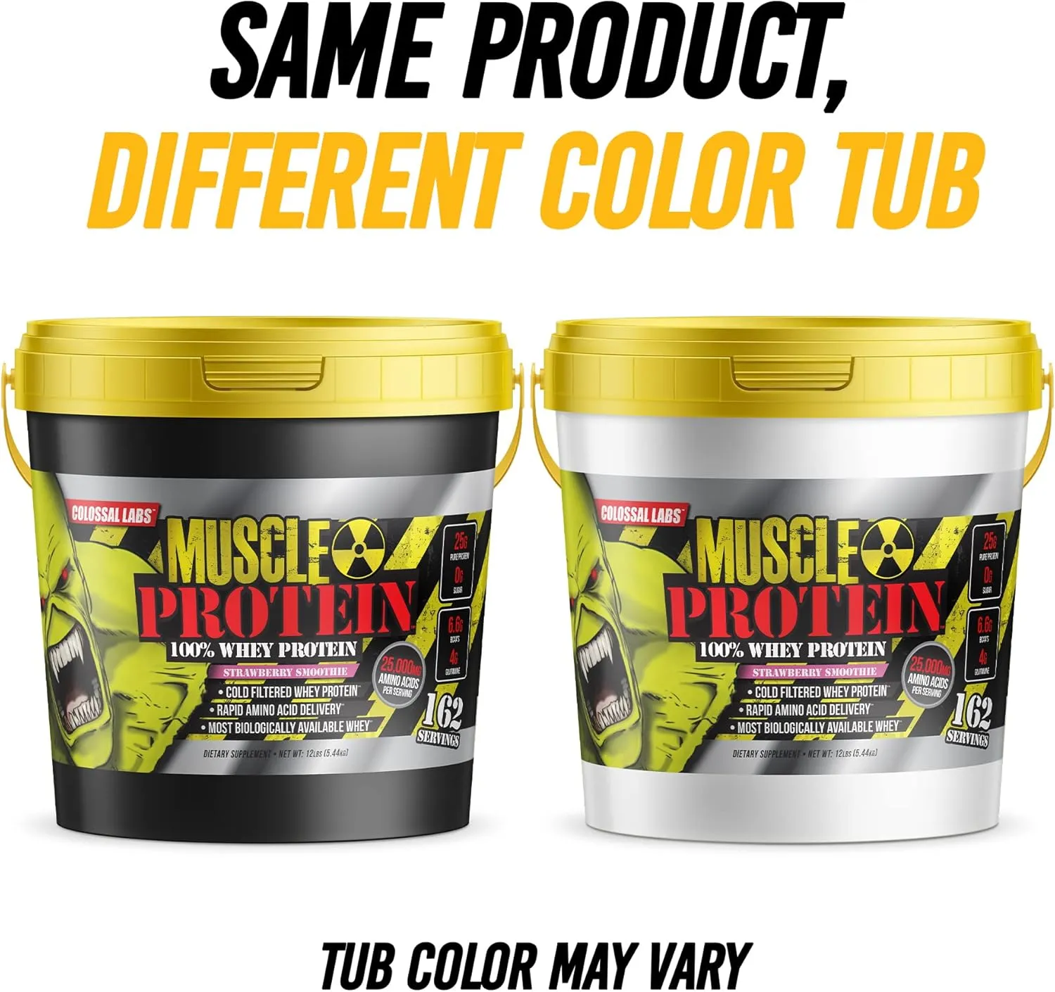 Whey Protein Blend [12 Pounds/Pack of 1]–Vicious Vanilla, Cold Filtered, 25g Pure Protein, 6.6g BCAAs/Serving(Packaging May Vary)