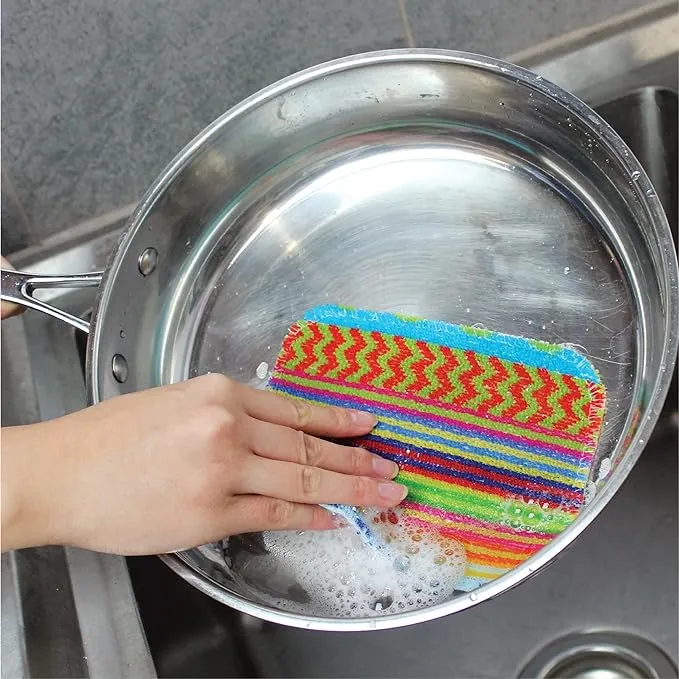 White Magic Scrubtastic Flat Pot Scrubber 1Pk (Pack of 10)