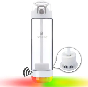 (WHOLESALE x 50PCS ) The World's 1st Smart Water Bottle with Filter and Reminder to Drink Water, Water Bottle with Filter, Filtered Water Bottle with Straw, Lights and Sound Reminder to Keep Hydrated, 26oz