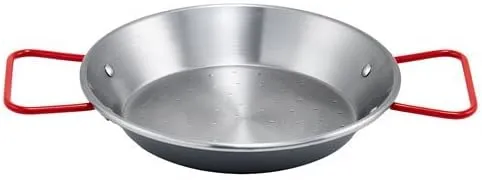 Winco CSPP-11 11" Paella Pan, Polished Carbon Steel (Spain) (Price/Piece)