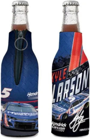 WinCraft Kyle Larson Collapsible Bottle Cooler, Red, Foam, Fits Standard 12 Oz Cans/Bottles