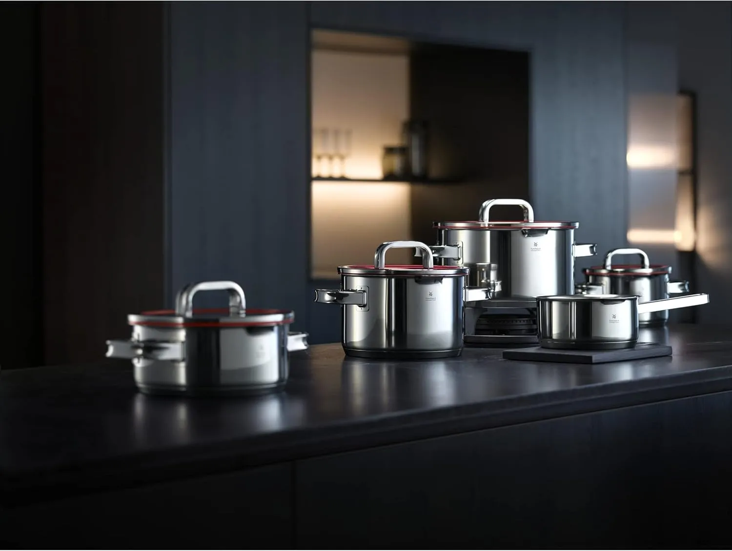 WMF Function 4 18/10 Stainless Steel 24cm High Casserole with Lid