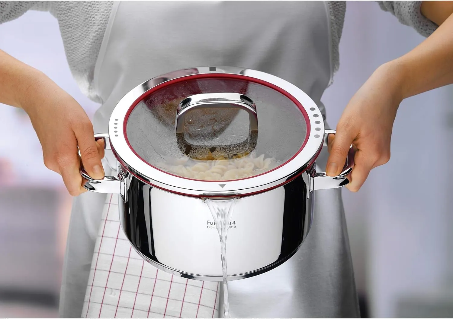 WMF Function 4 18/10 Stainless Steel 24cm High Casserole with Lid