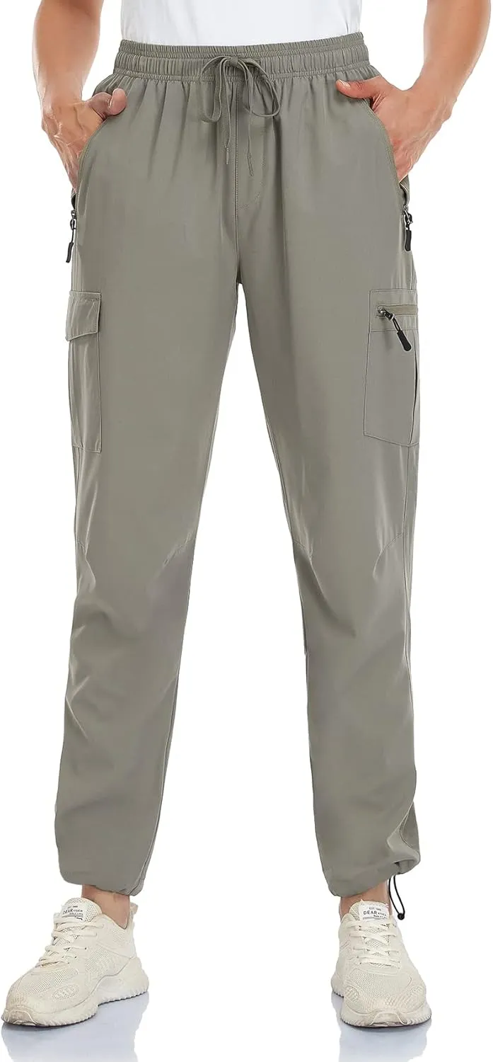 Women's Cargo Hiking Pants Camping Fishing Drift Quick Dry Water Resistant UPF50  Workout Travel Pants 5 Zip Pockets