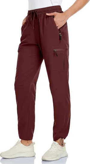 Women's Cargo Hiking Pants Camping Fishing Drift Quick Dry Water Resistant UPF50  Workout Travel Pants 5 Zip Pockets