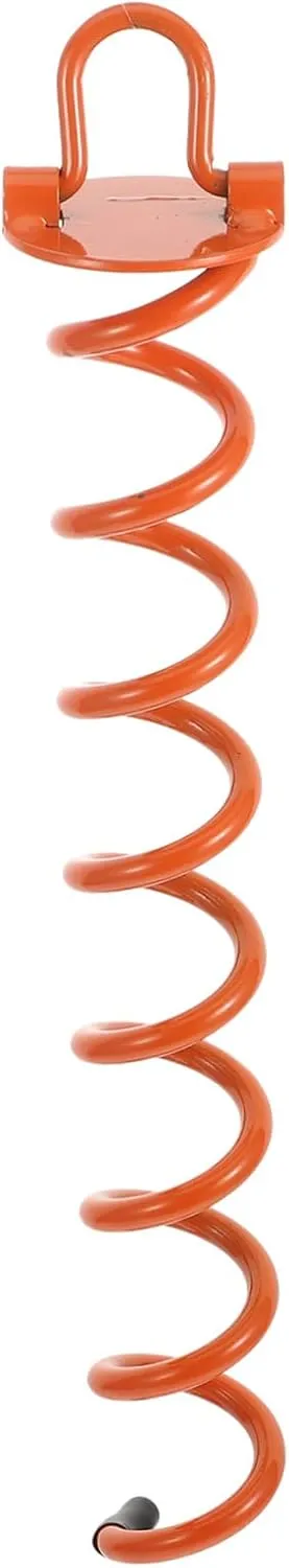 Yardwe 1pc Spiral Ground Stake for Camping Tents and Outdoor Use Durable Iron Pegs for Securing Tarps Awnings and in Windy Conditions for Gardening and Landscaping