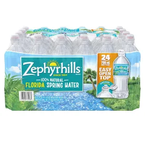 Zephyrhills Brand Natural Spring Water, 23.7 oz (24 Count)