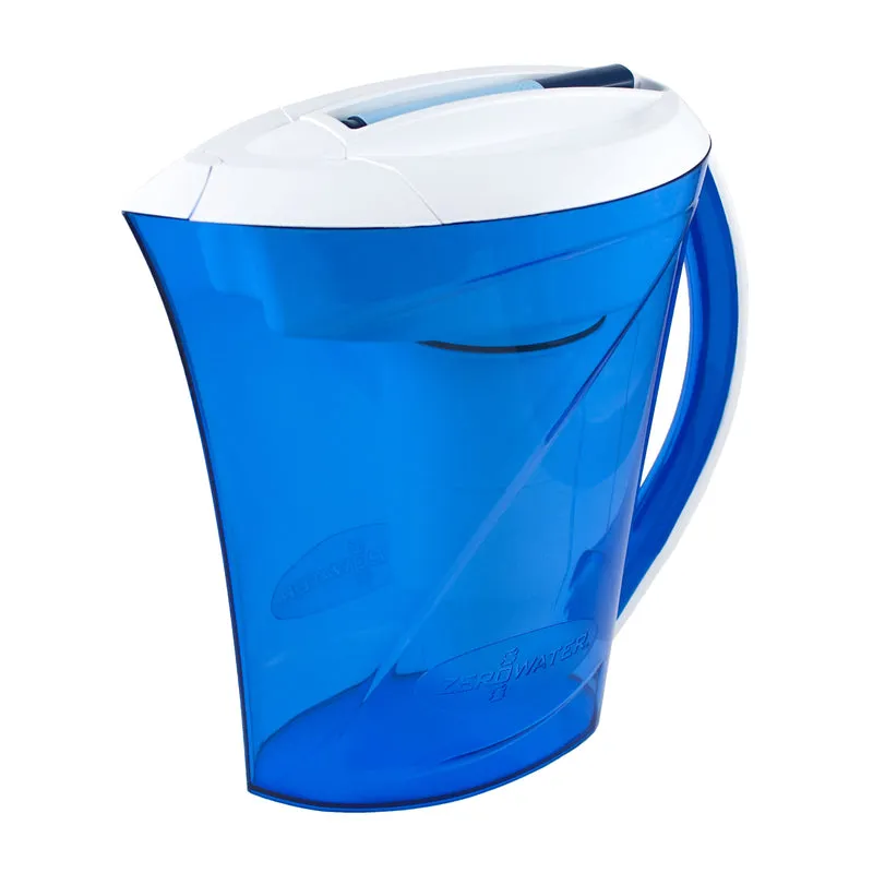 ZeroWater 10 cups Blue/Clear Water Filtration Pitcher