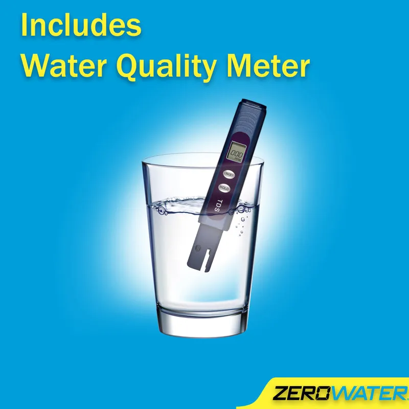 ZeroWater 10 cups Blue/Clear Water Filtration Pitcher