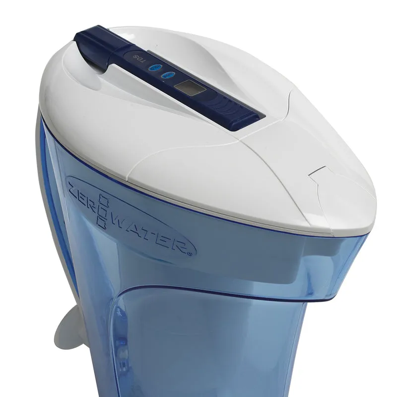 ZeroWater 10 cups Blue/Clear Water Filtration Pitcher