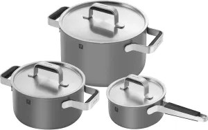 ZWILLING Pure 6-pc Stainless Steel Cookware Set, Grey